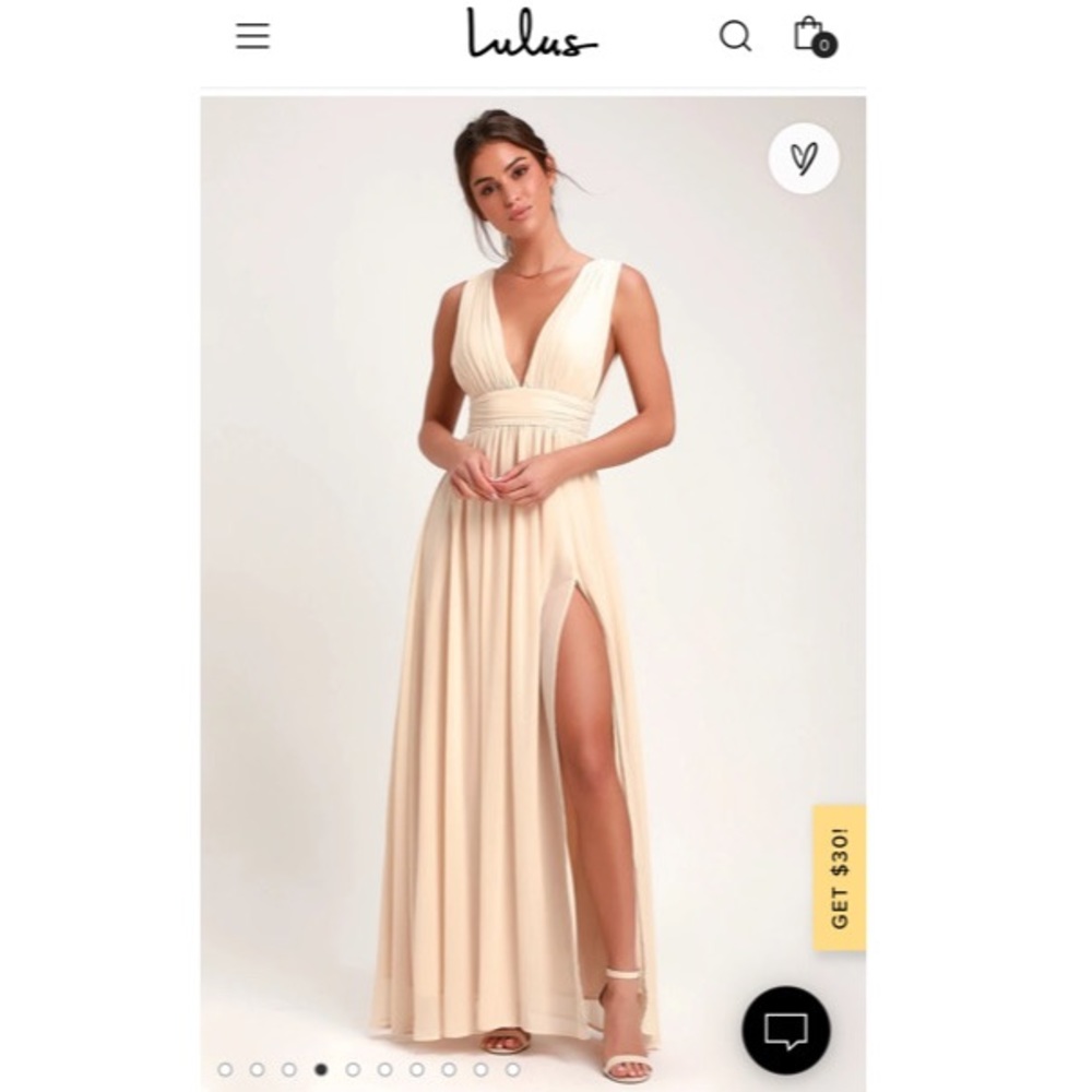 Lulus cream colored dress